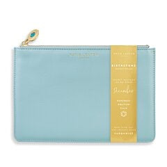Katie Loxton Birthstone Perfect Pouch - DECEMBER Turquoise- Duck Egg Blue