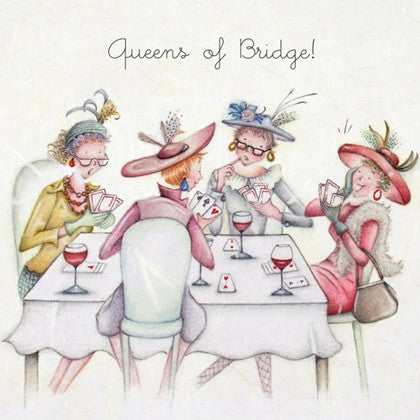Berni Parker Blank Card - Queens of Bridge