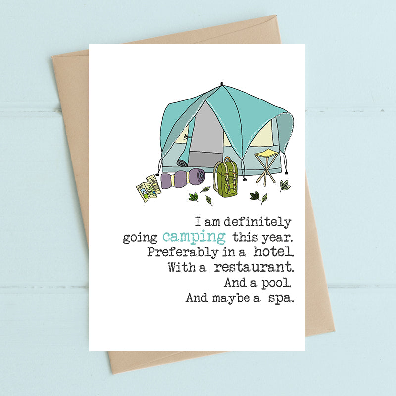 Dandelion Stationery - Camping in a Hotel