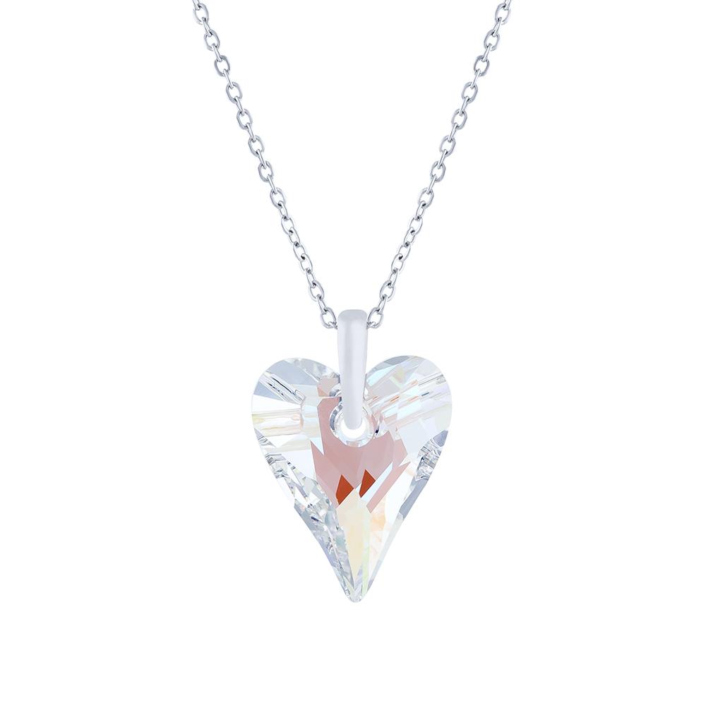 Byzantium Austrian Crystal Pendant - Wild Heart - Crystal AB