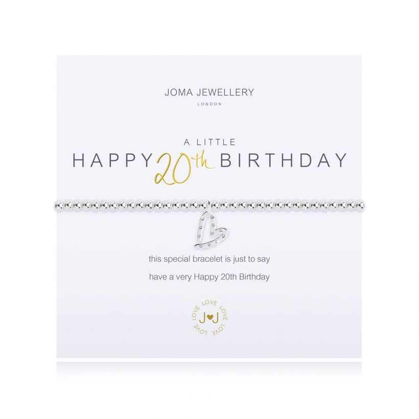 Joma Jewellery A Little Happy 20th Birthday Bracelet