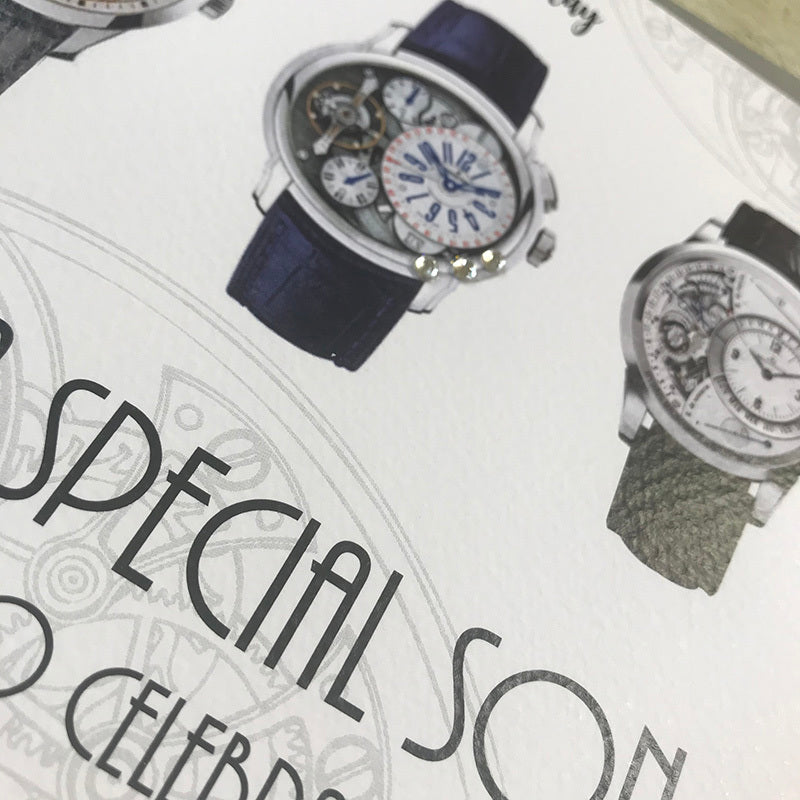 White Cotton Cards Special Son Watches Card