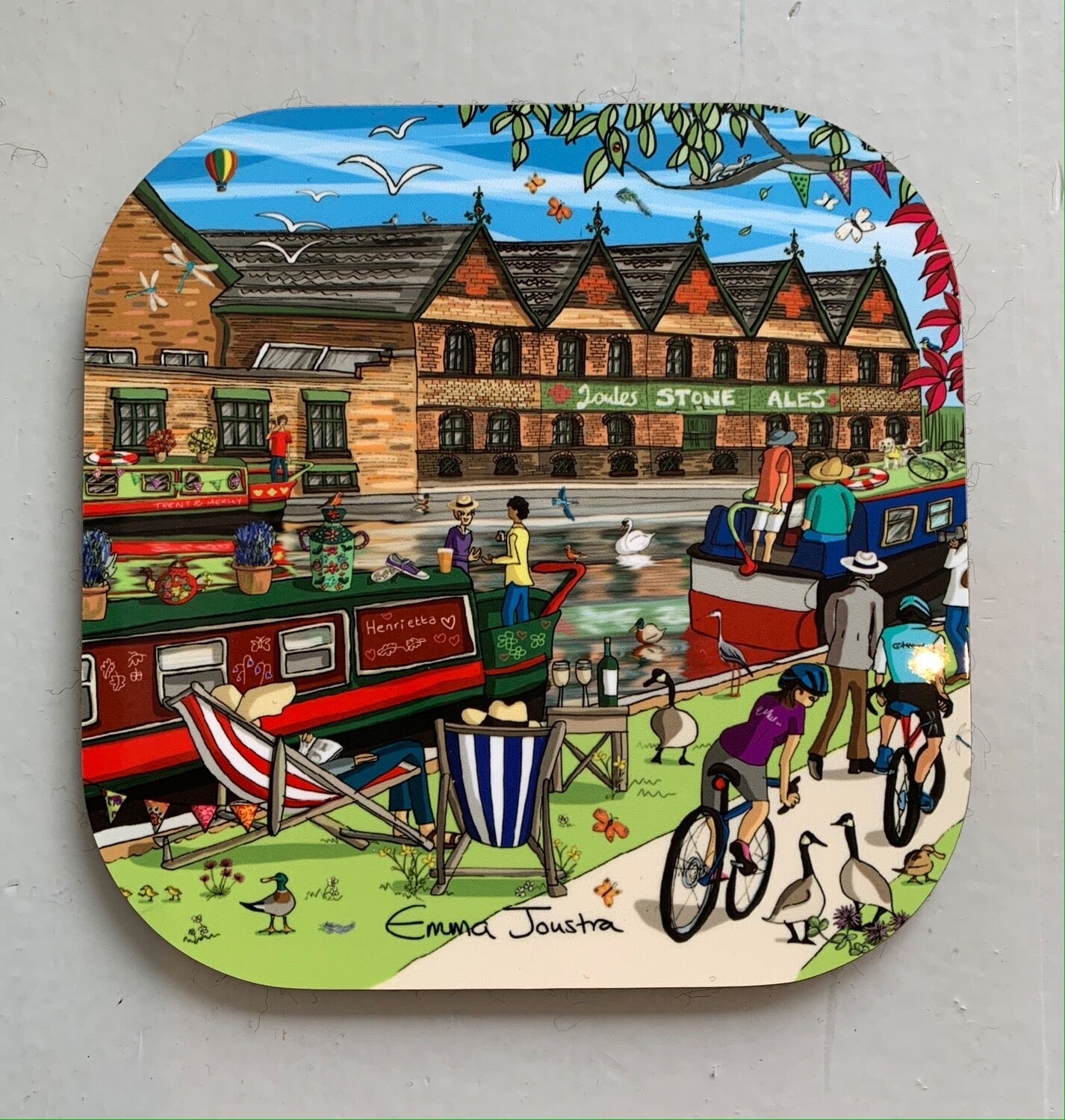 Emma Joustra Stone Joules - Along the Towpath Coaster