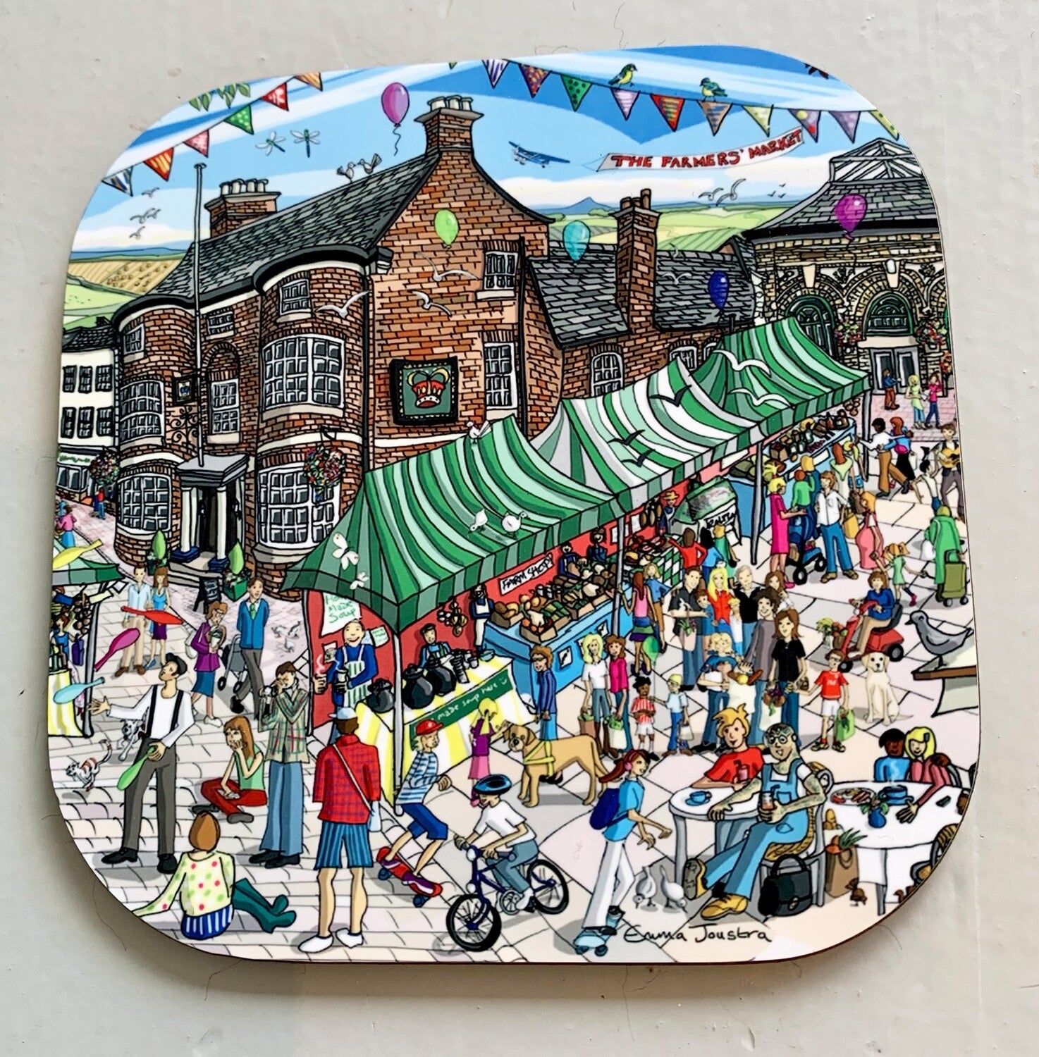 Emma Joustra Stone Farmers Market Coaster