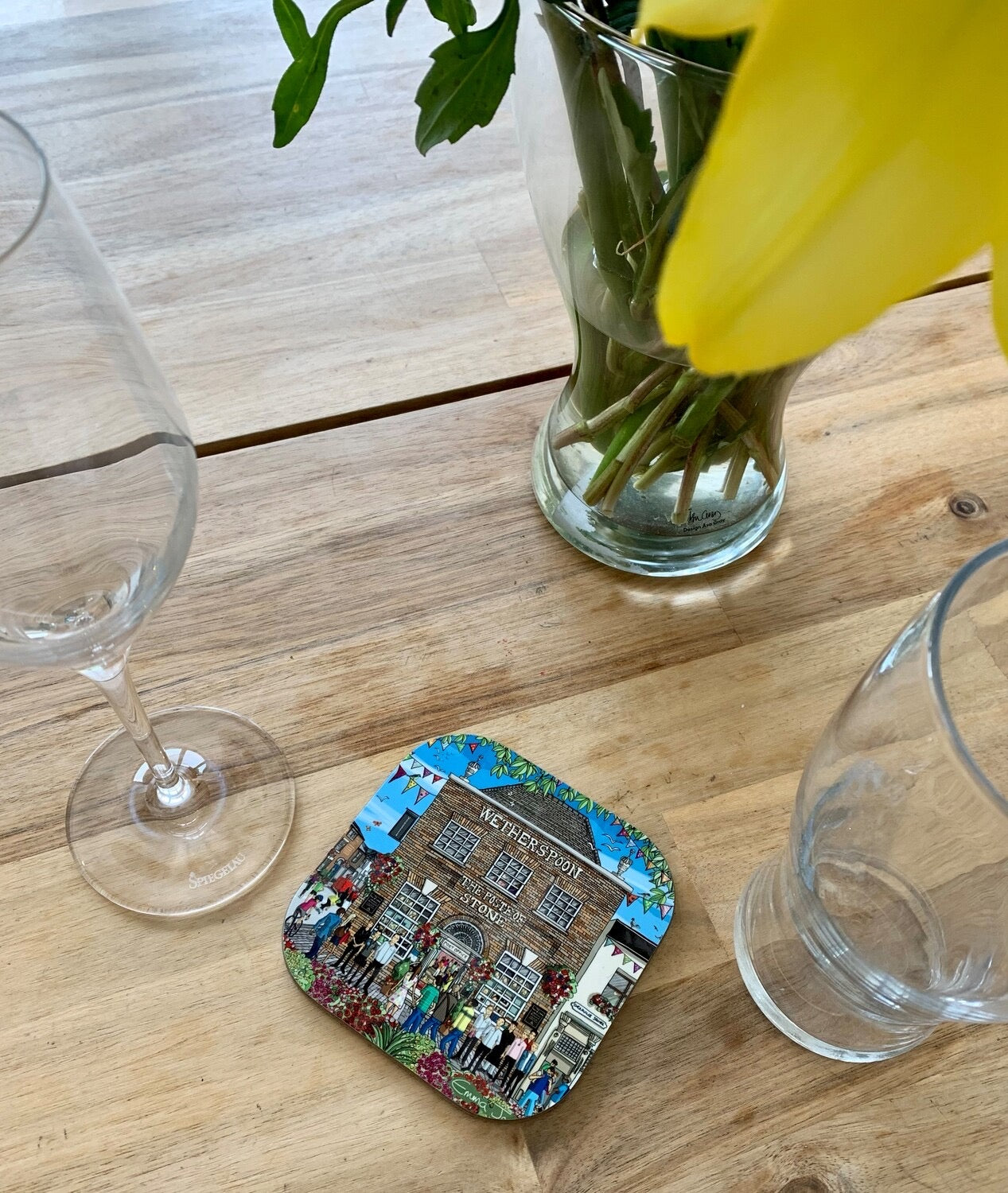 Emma Joustra Stone Wetherspoons - Poste of Stone Coaster