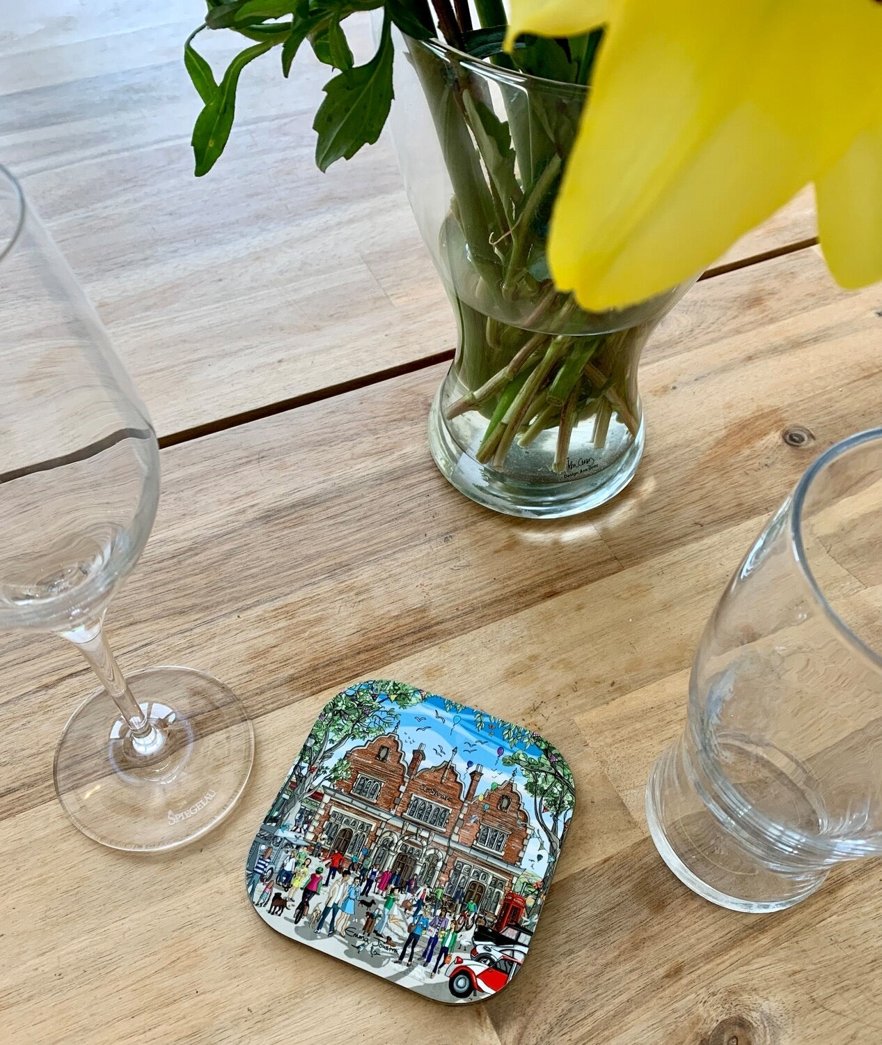 Emma Joustra Stone Railway Station Coaster