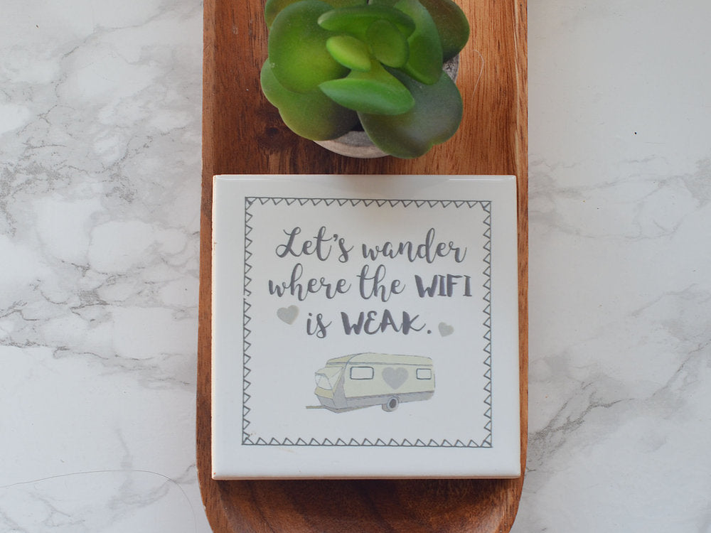 Dimbleby Ceramics Camping Coaster - Wifi