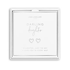 Joma Jewellery Beautifully Boxed 'Darling Daughter' Earrings - Silver