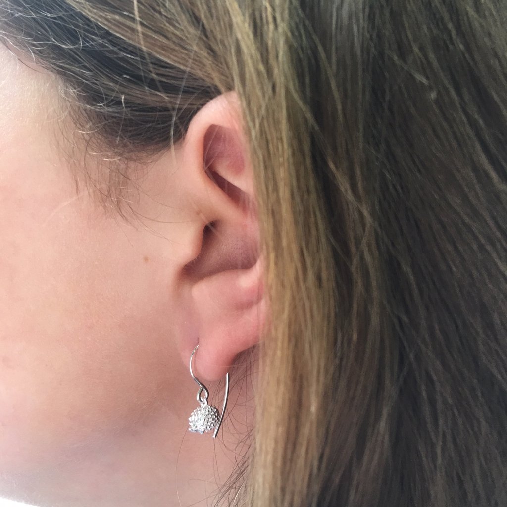 Reeves & Reeves Hedgehog Drop Earrings - Rose Gold