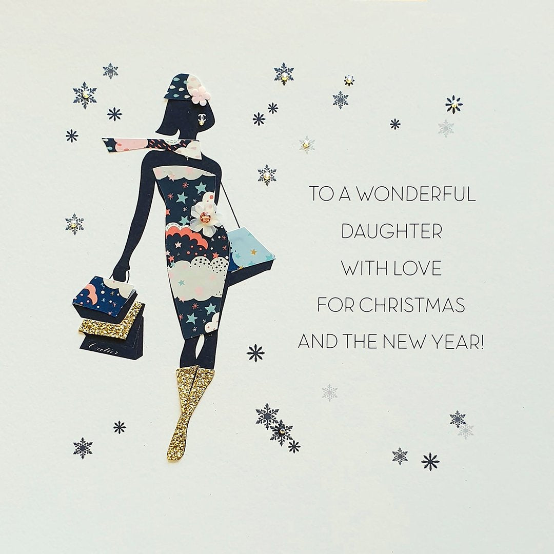 Five Dollar Shake Wonderful Daughter Christmas LARGE Card