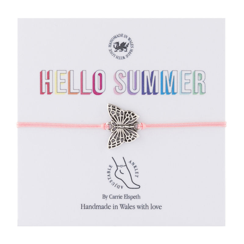 Carrie Elspeth Hello Summer Anklet - Butterfly