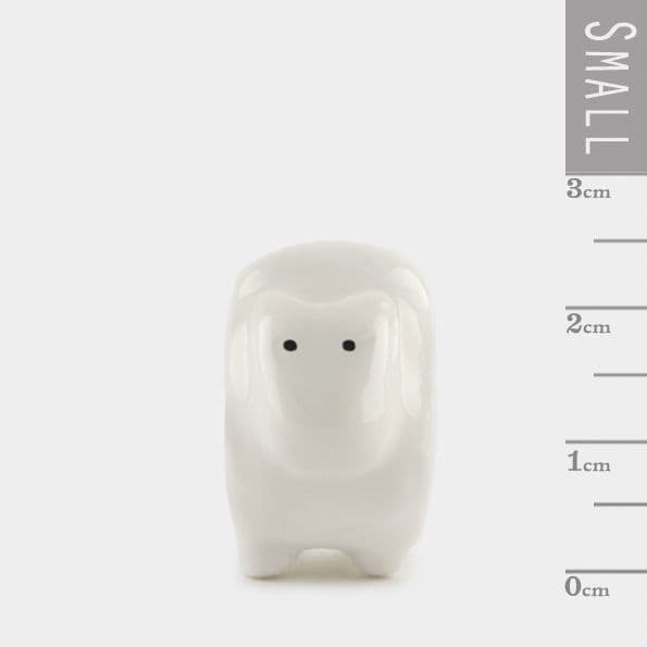 East of India Matchbox Animal - Porcelain Sheep - Love Ewe