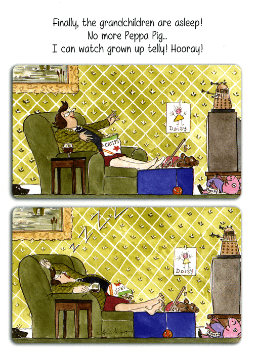 Tottering by Gently - Peppa Pig Blank Card