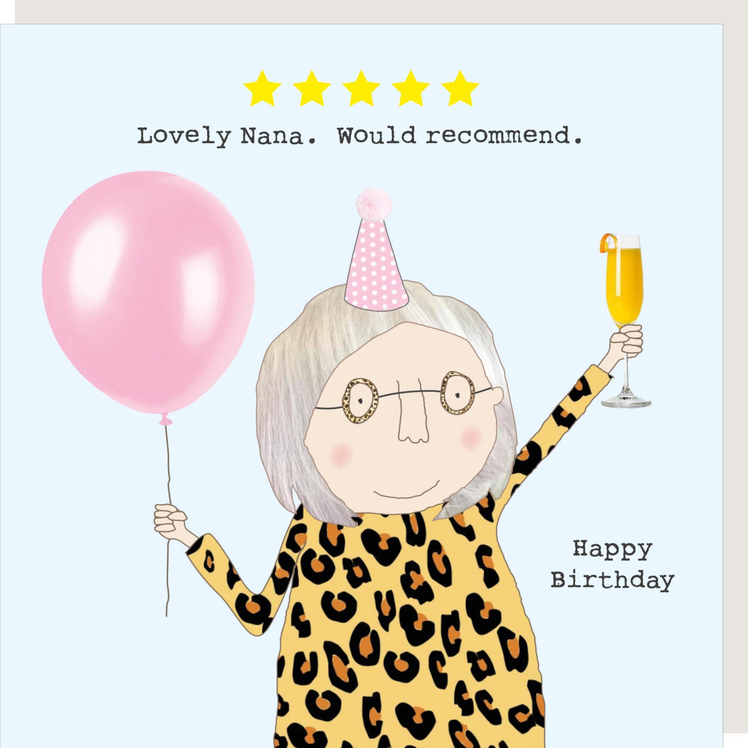 Rosie Made A Thing - Five Star Nana - Blank Card