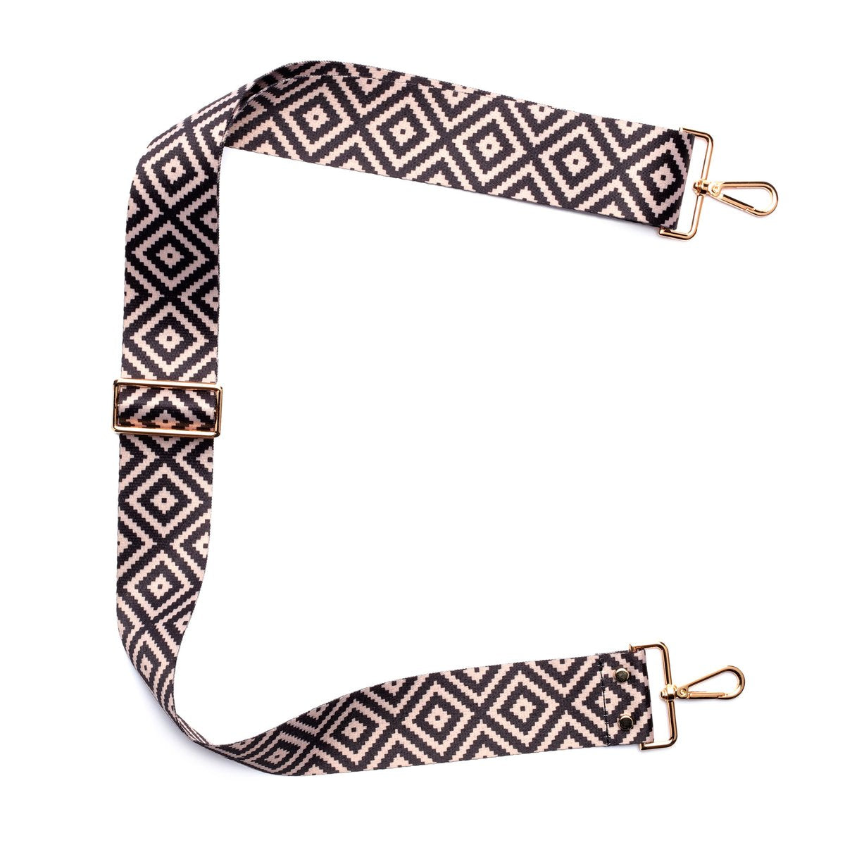 Elie Beaumont Designer DIAMONDS Adjustable Crossbody Bag Strap (GOLD Fittings)
