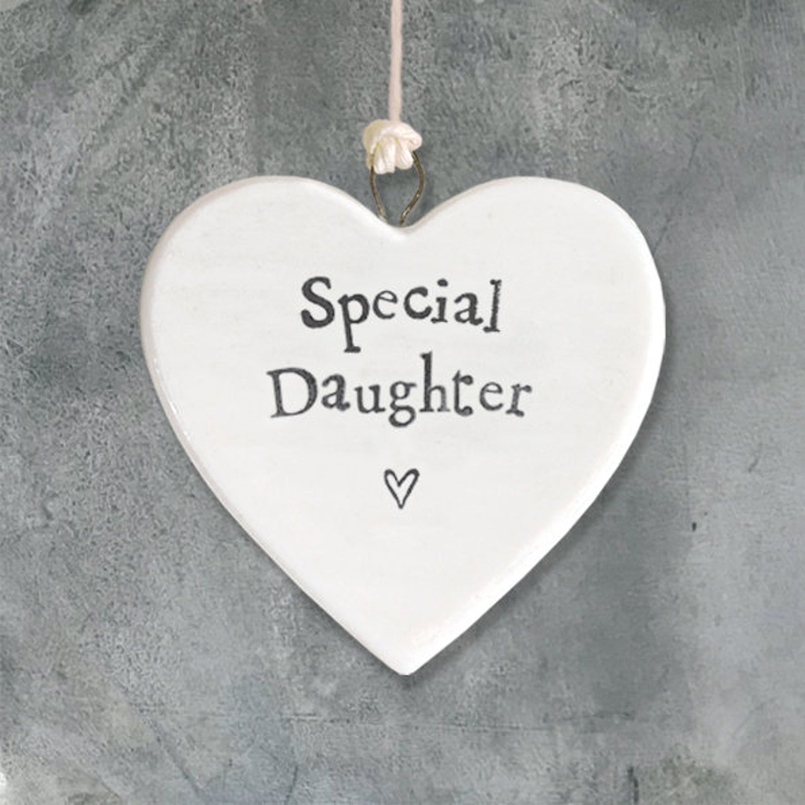 East of India Porcelain MINI Heart -Special Daughter x