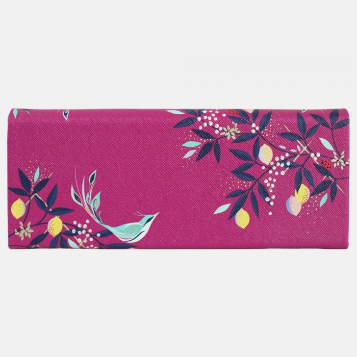 Sara Miller Mauve Orchard Birds Glasses Case