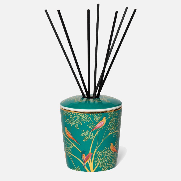 NEW Sara Miller Ceramic Boxed Reed Diffuser - Mandarin, Tuberose & Wild Musk