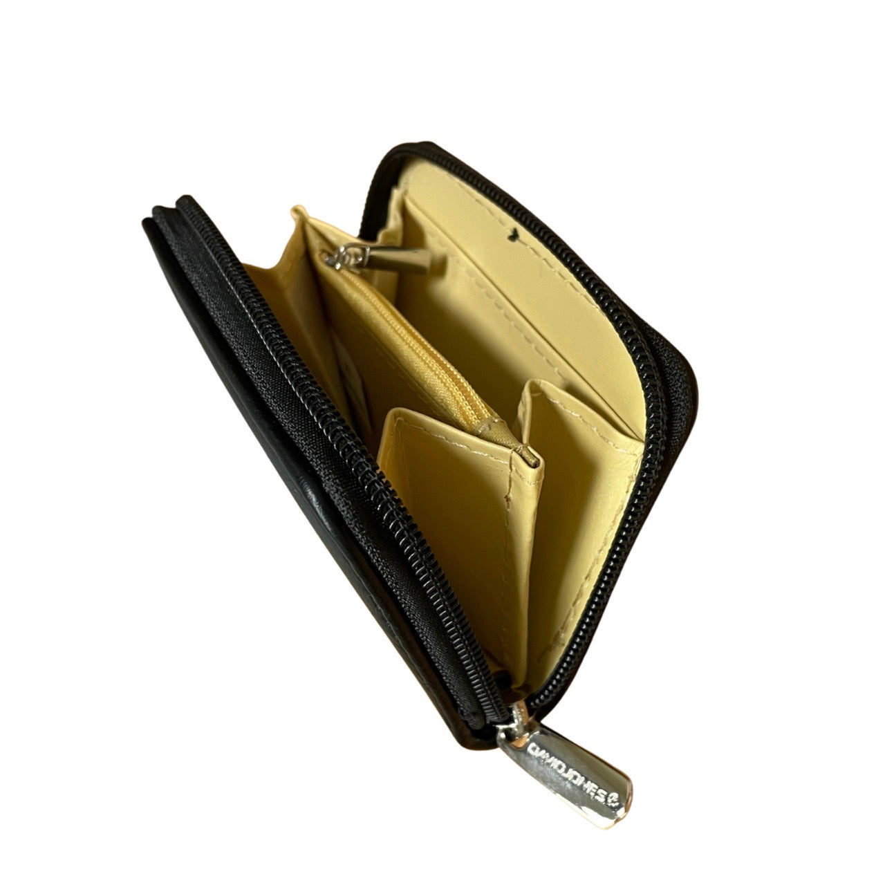 David Jones Paris Small Zip Round Purse - Black