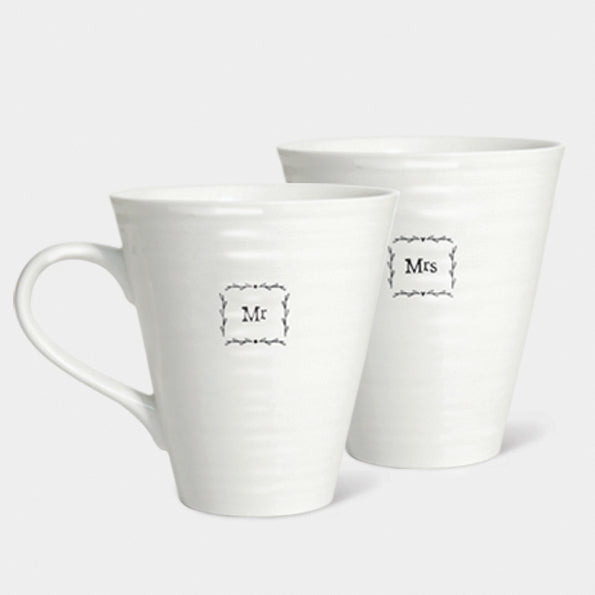 East of India Mr & Mrs Mugs