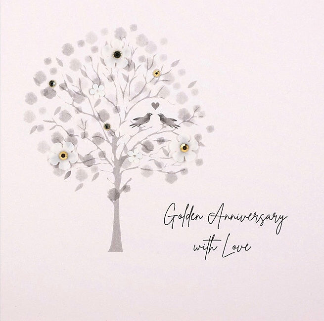 Five Dollar Shake Golden Anniversary Card - Tree
