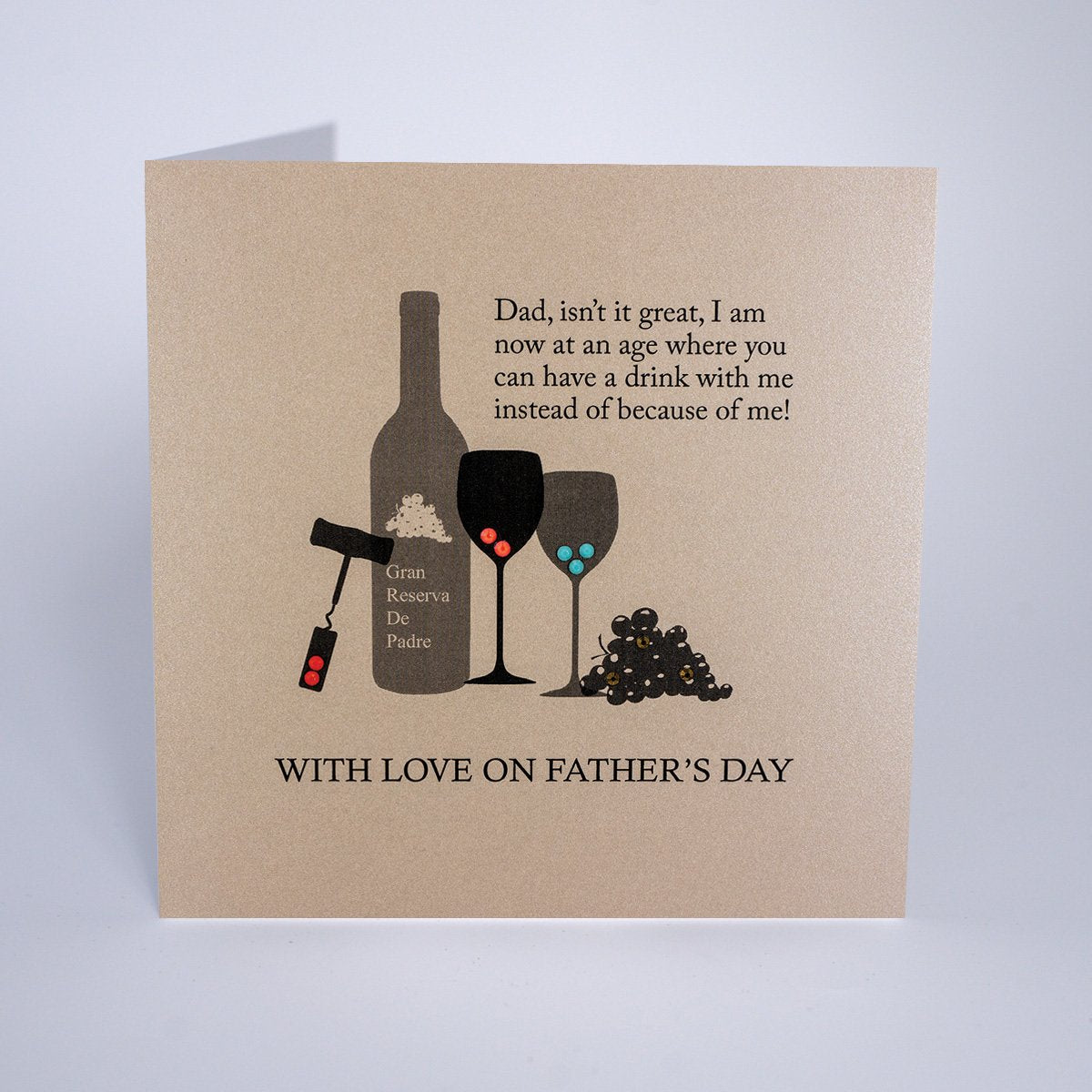Five Dollar Shake Drink With Me Fathers Day Card