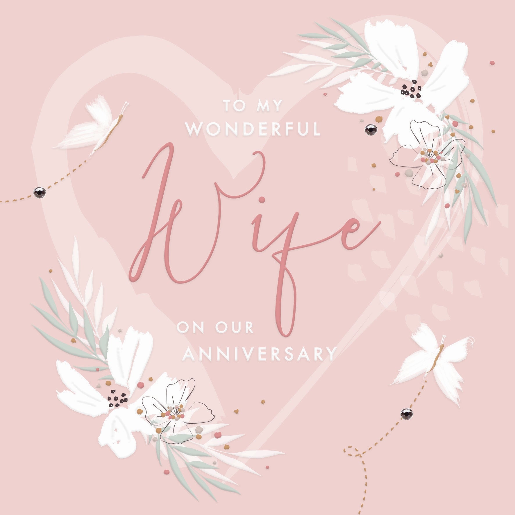 Pastel To my Wonderful Wife Anniversary Card