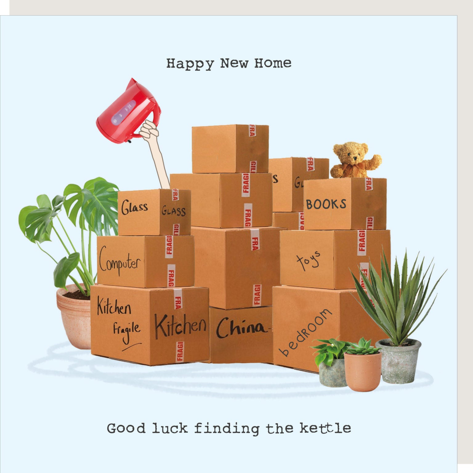 Rosie Made A Thing - New Home Kettle - Blank Card