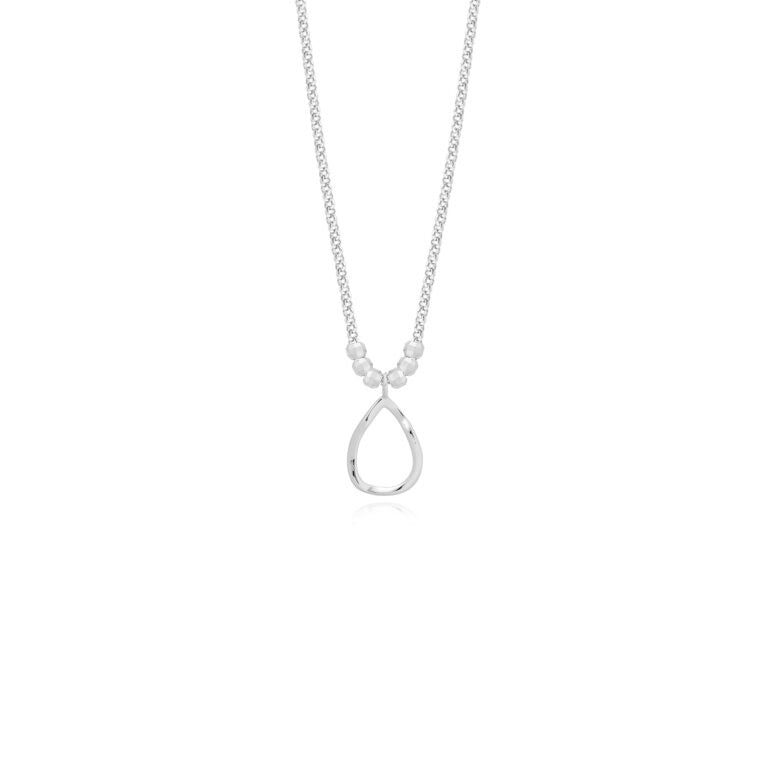 Joma Jewellery Arabella Hammered Teardrop Long Necklace