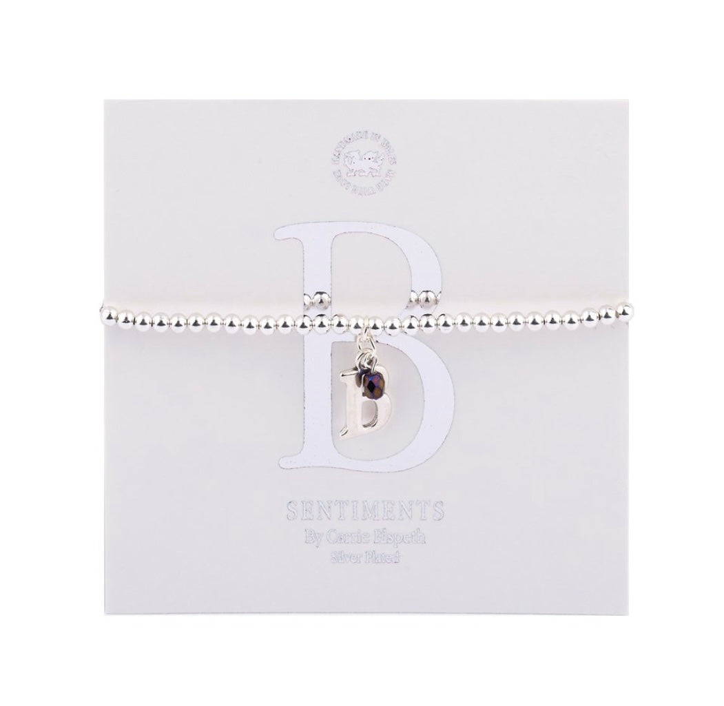 Carrie Elspeth Alphabet Bracelet - Letter B