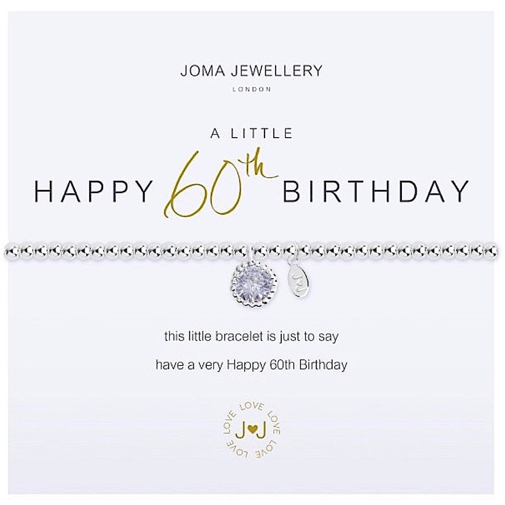 Joma Jewellery A Little Happy 60th Birthday Bracelet