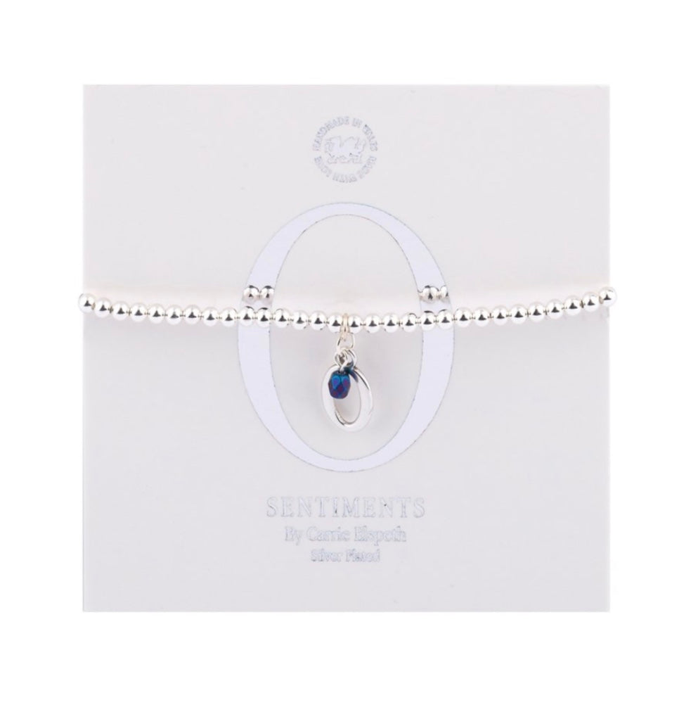 Carrie Elspeth Alphabet Bracelet - Letter O