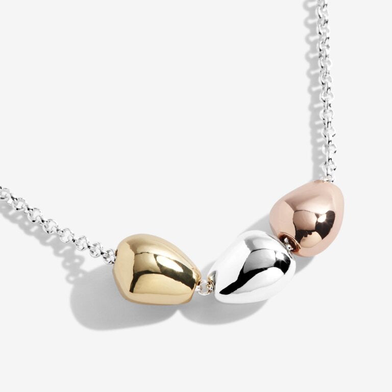 Joma Jewellery Florence Pebble Necklace - Mixed Metals