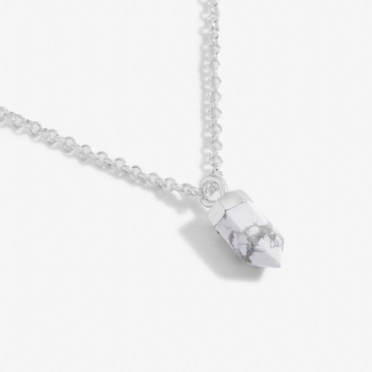 Joma Jewellery Affirmation Crystal - A Little 'Karma' Necklace - Howlite
