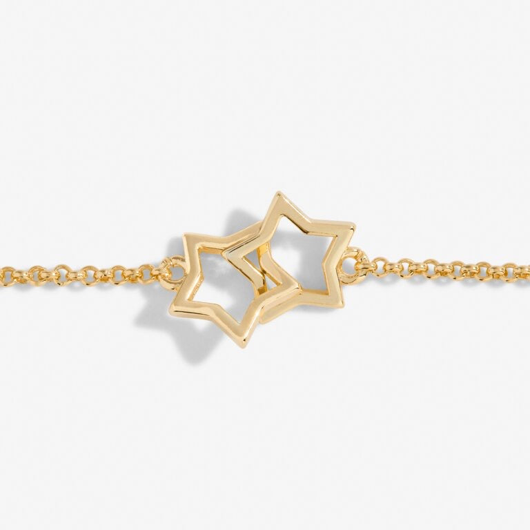 Joma Jewellery Infinity Links Gold Star Bracelet
