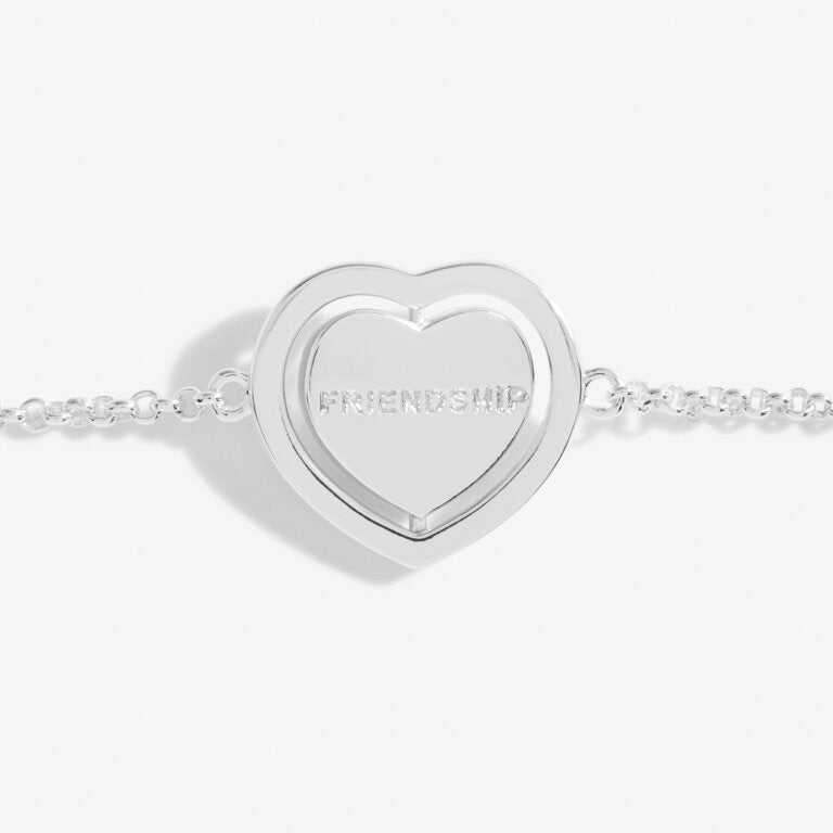 Joma Jewellery Sentiment Spinners - Friendship - Silver Bracelet