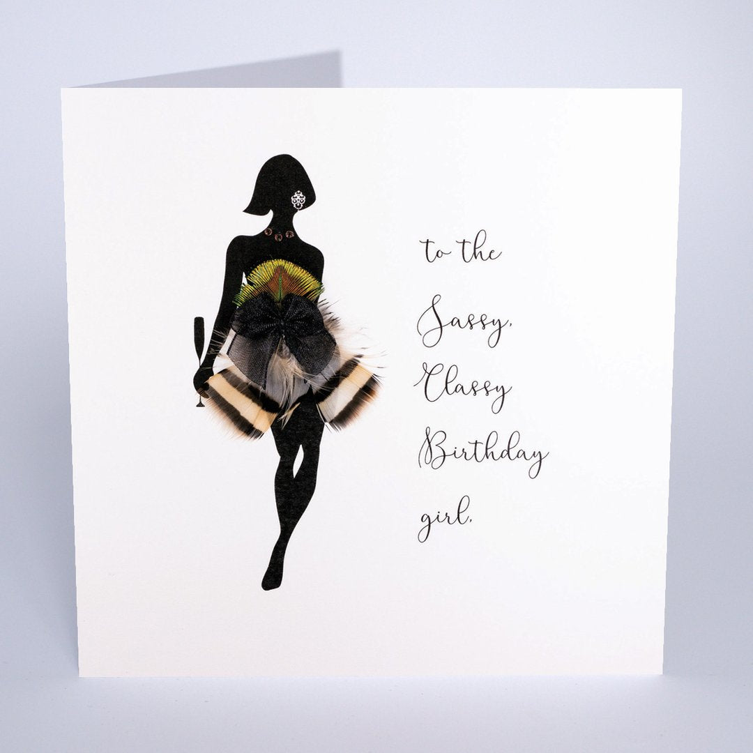 Five Dollar Shake Sassy Classy Birthday Girl Card