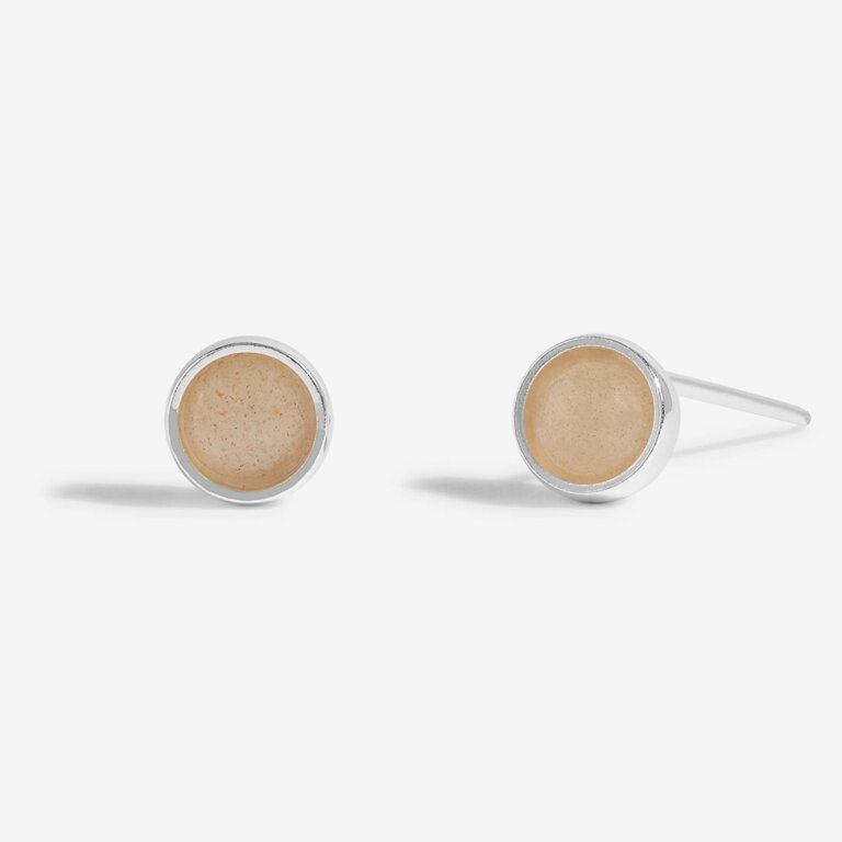 Joma Jewellery Birthstone Boxed Stud Earrings - July - Sunstone