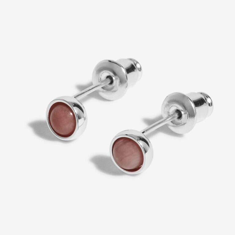 Joma Jewellery Birthstone Boxed Stud Earrings - October - Tourmaline