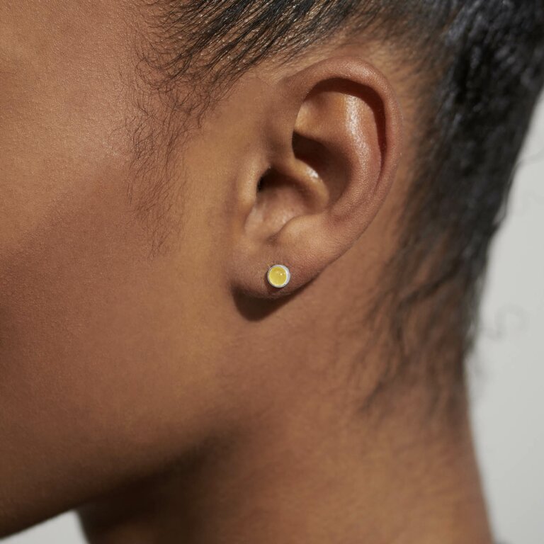 Joma Jewellery Birthstone Boxed Stud Earrings - November - Yellow Quartz