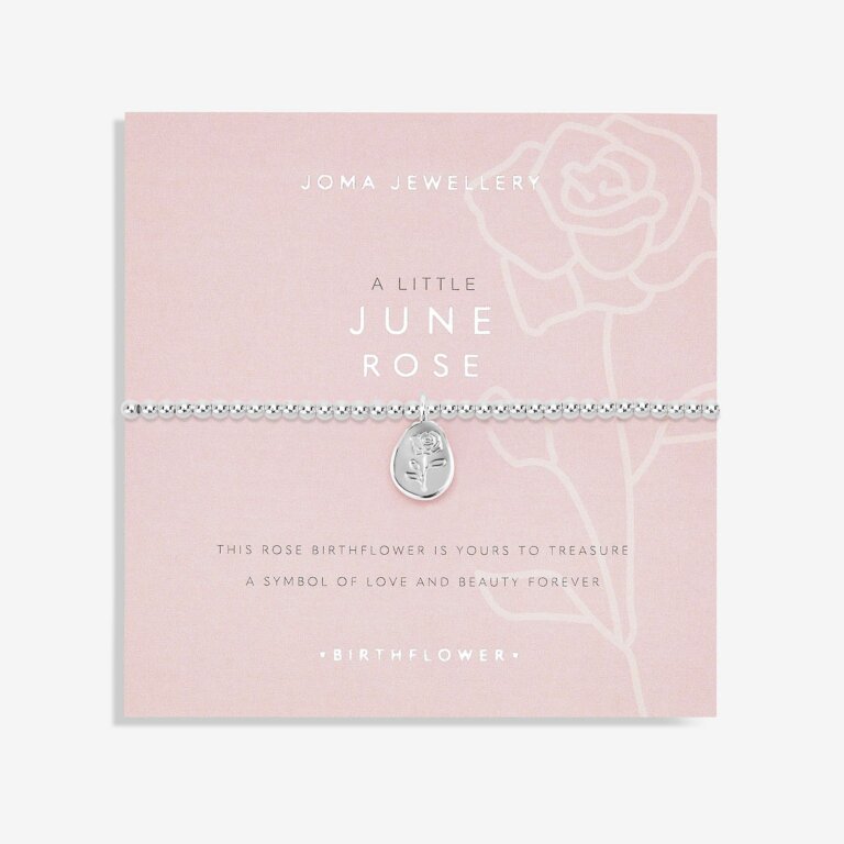 Joma Jewellery - 'A Little June Rose' Birthflower Bracelet