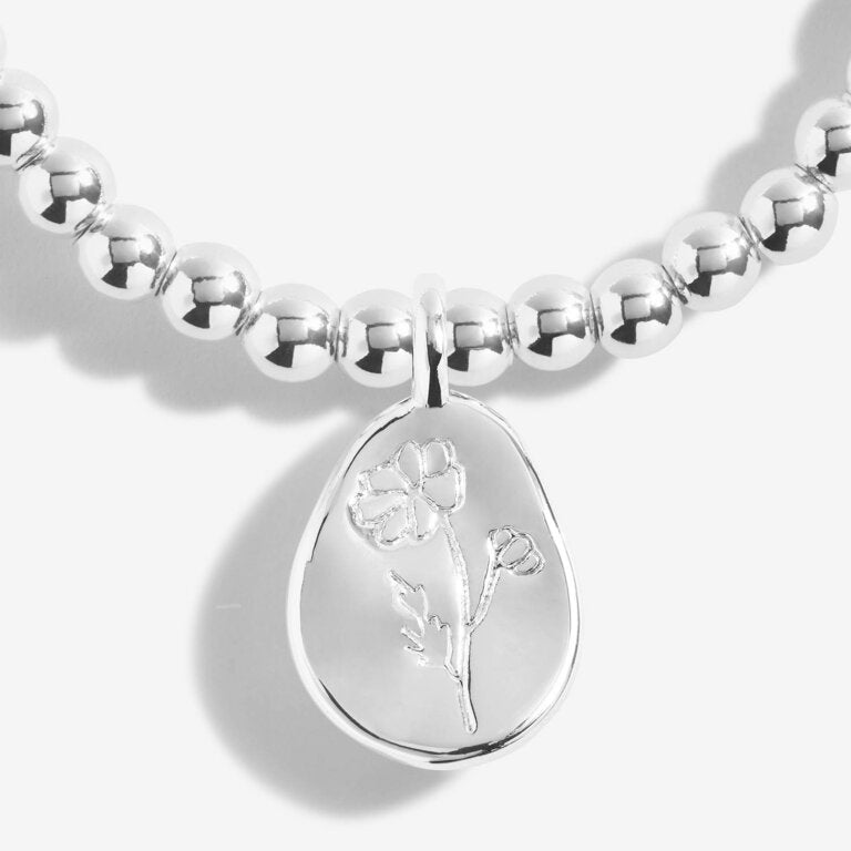 Joma Jewellery - 'A Little October Cosmos' Birthflower Bracelet