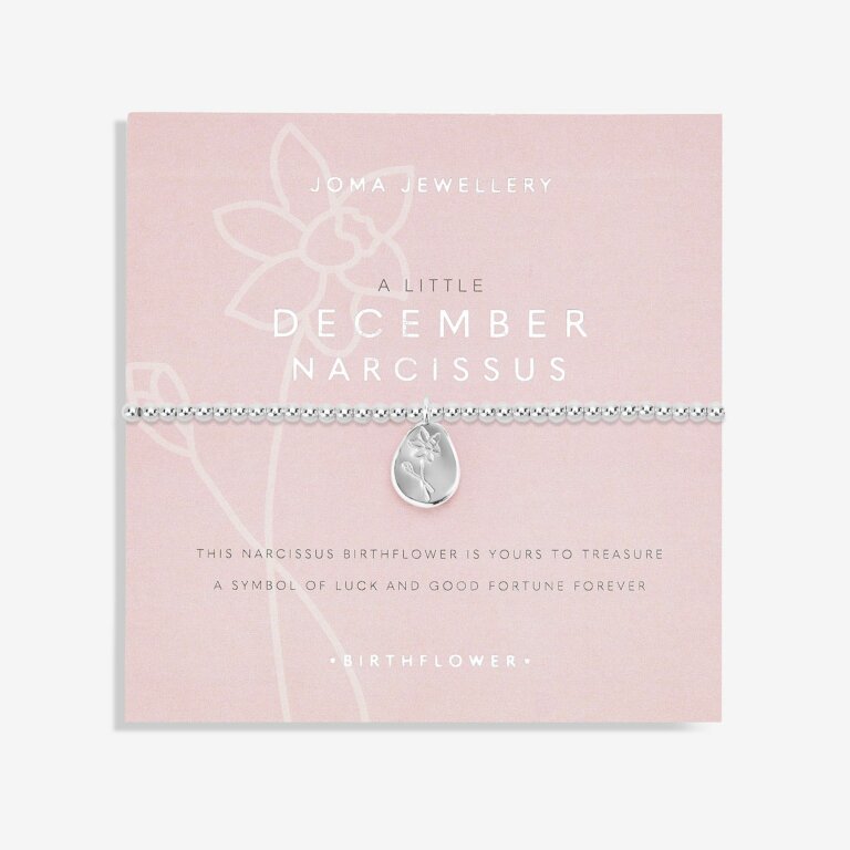 Joma Jewellery - 'A Little December Narcissus' Birthflower Bracelet