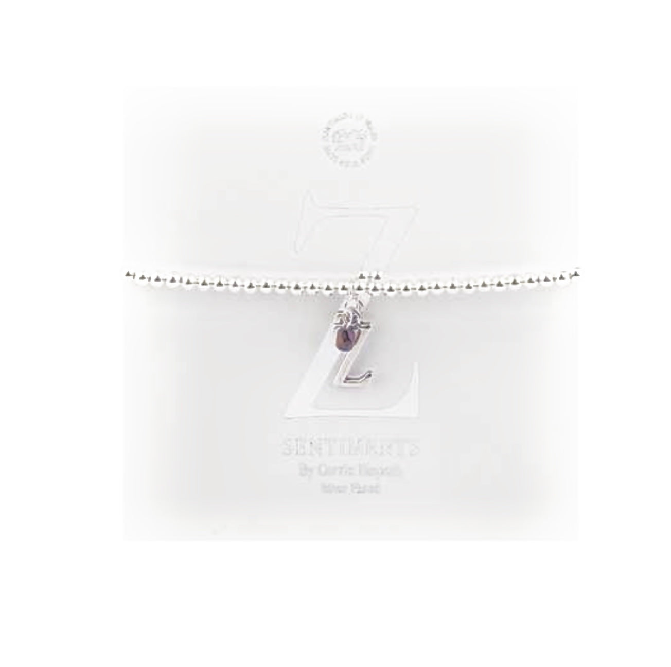 Carrie Elspeth Alphabet Bracelet - Letter Z