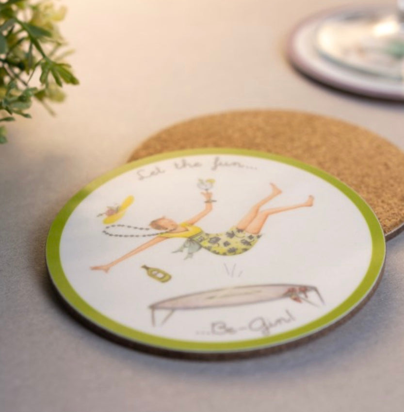 Berni Parker Coaster - Let the Fun Be-Gin