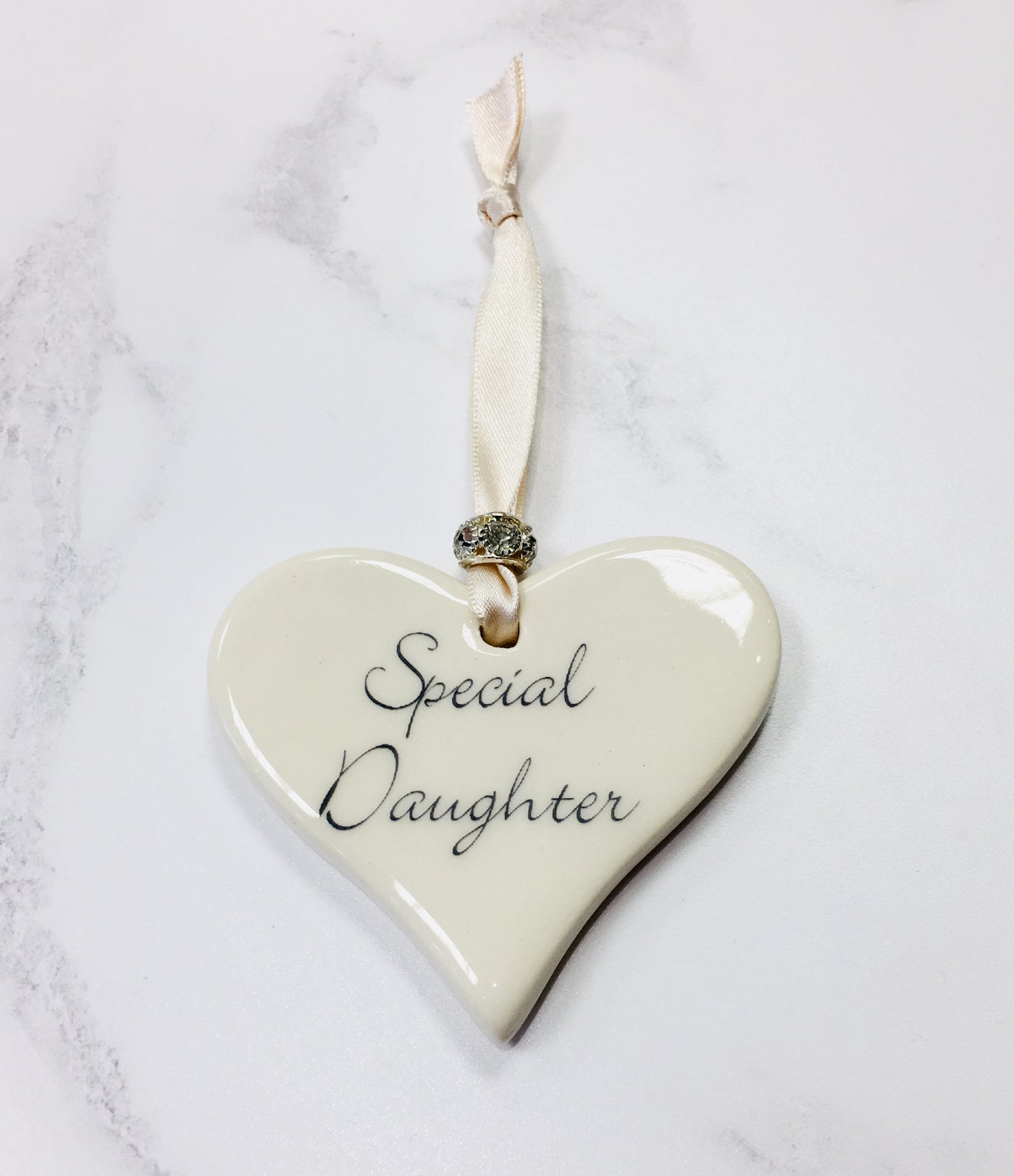 Dimbleby Ceramics Sentiment Hanging Heart - Special Daughter