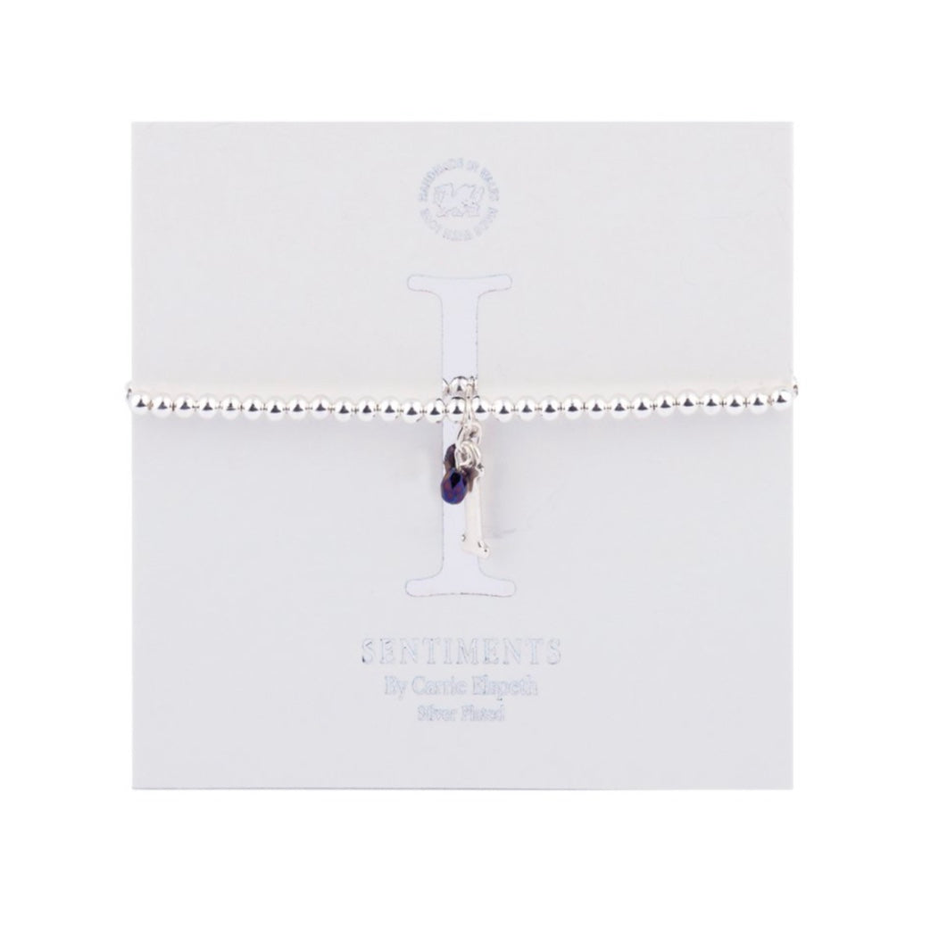 Carrie Elspeth Alphabet Bracelet - Letter I
