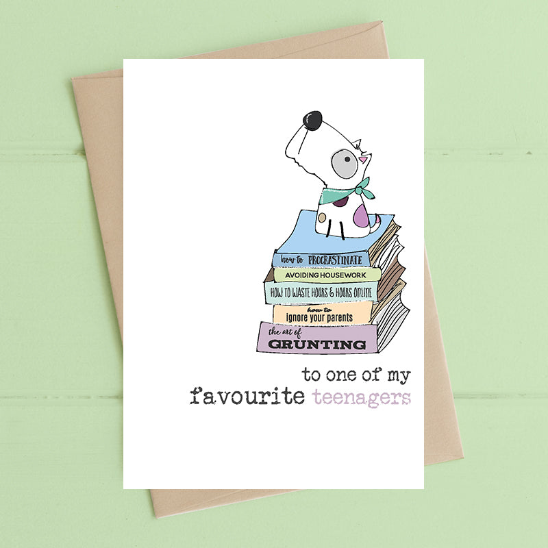 Dandelion Stationery - The art of Grunting Blank Card