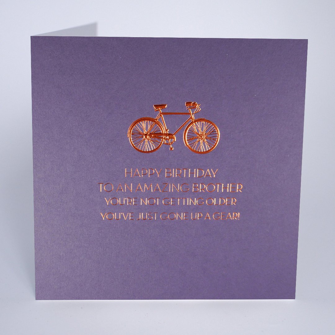 Five Dollar Shake Brother Gone up a Gear Birthday Card