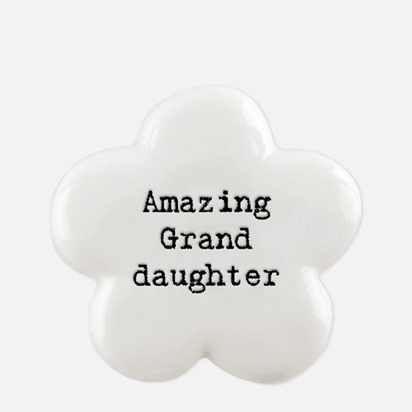 East of India Flower Token - Amazing Granddaughter